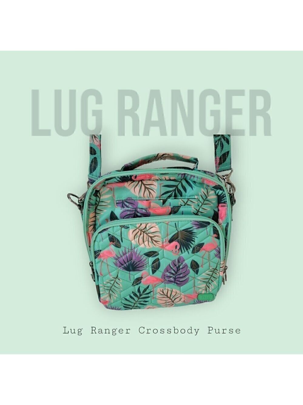 Lug Ranger Crossbody Purse - Flamingo Mint - SUPER CUTE!
